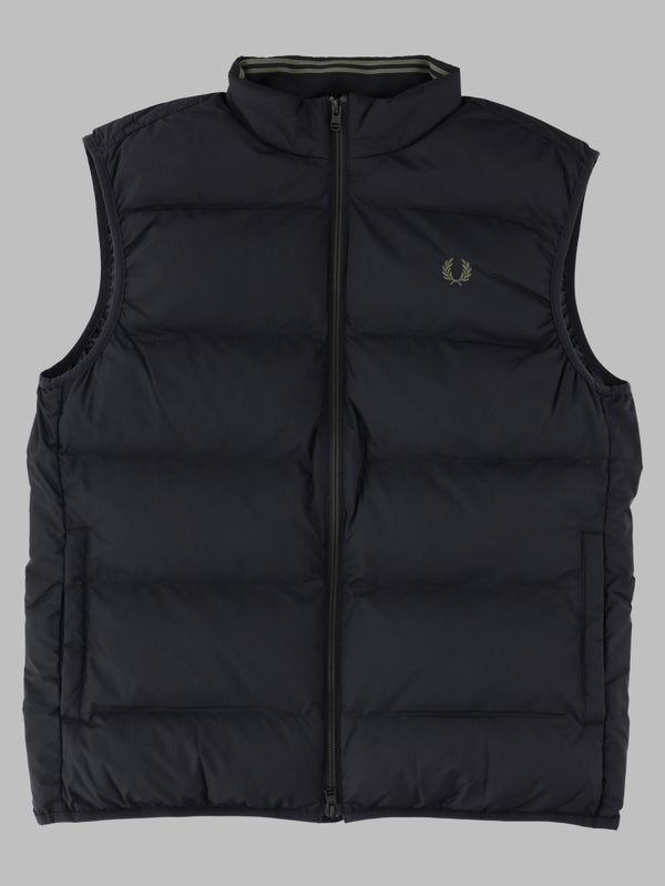 Quilted Logo Gilet Black Recycled Polyamide Waistcoats & Gilets