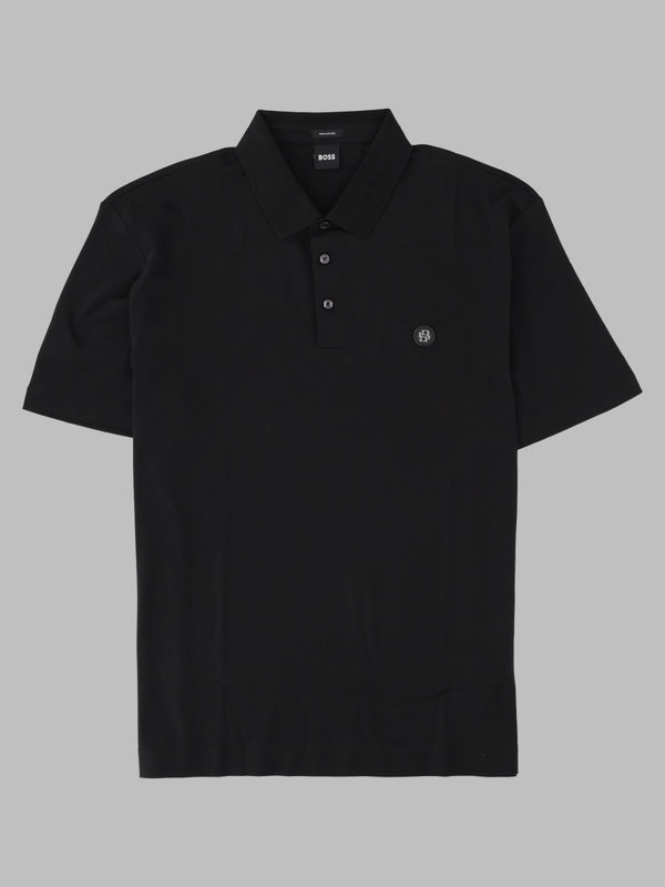 Polo Shirt Black Cotton T-shirts And Polos