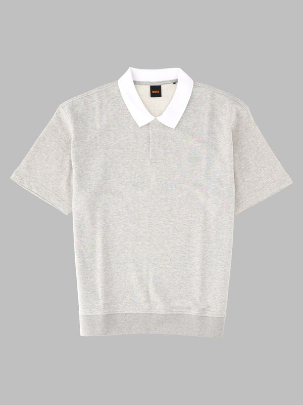 Polo Shirt Edge Grey Cotton T-shirts And Polos