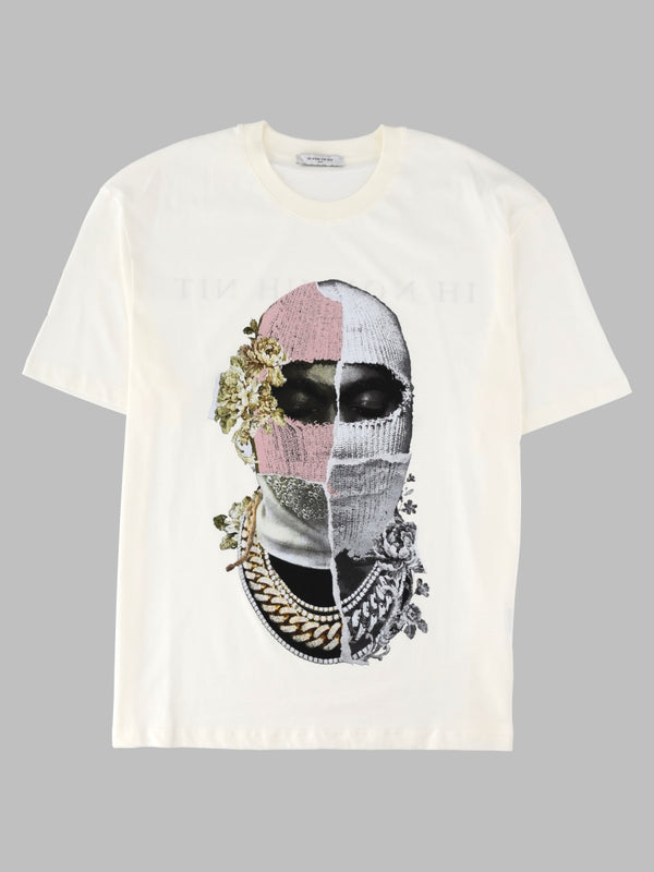 T-Shirt Newspaper Mask White Cotton T-shirts And Polos