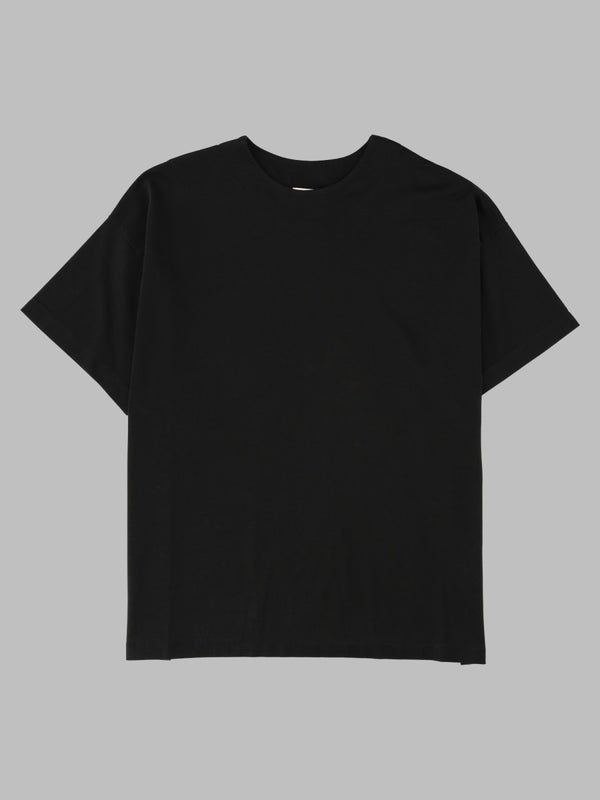 T-Shirt Black Cotton Blend T-shirts And Polos