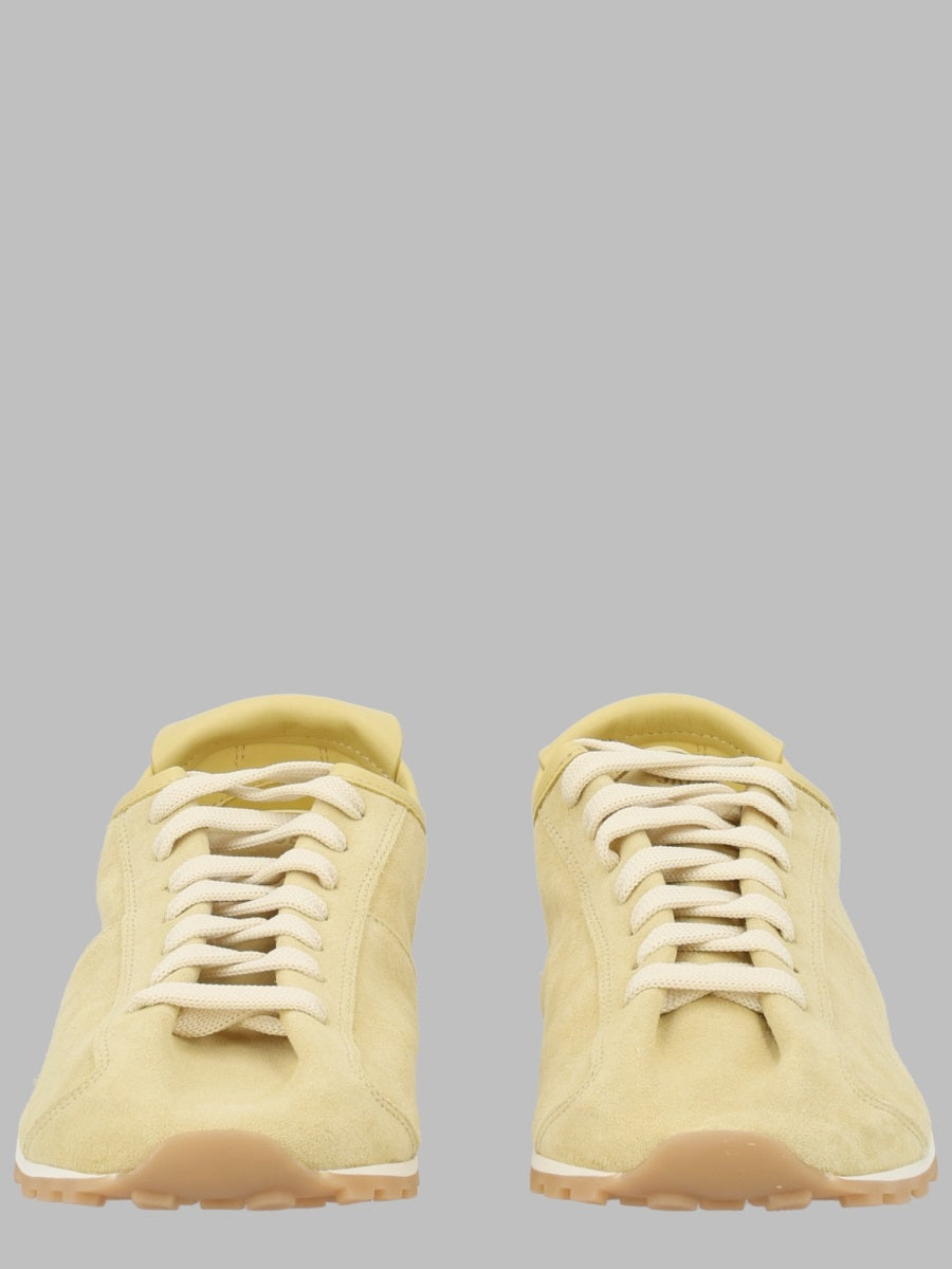 Sneakers Les Tennis Yellow Leather Lamb