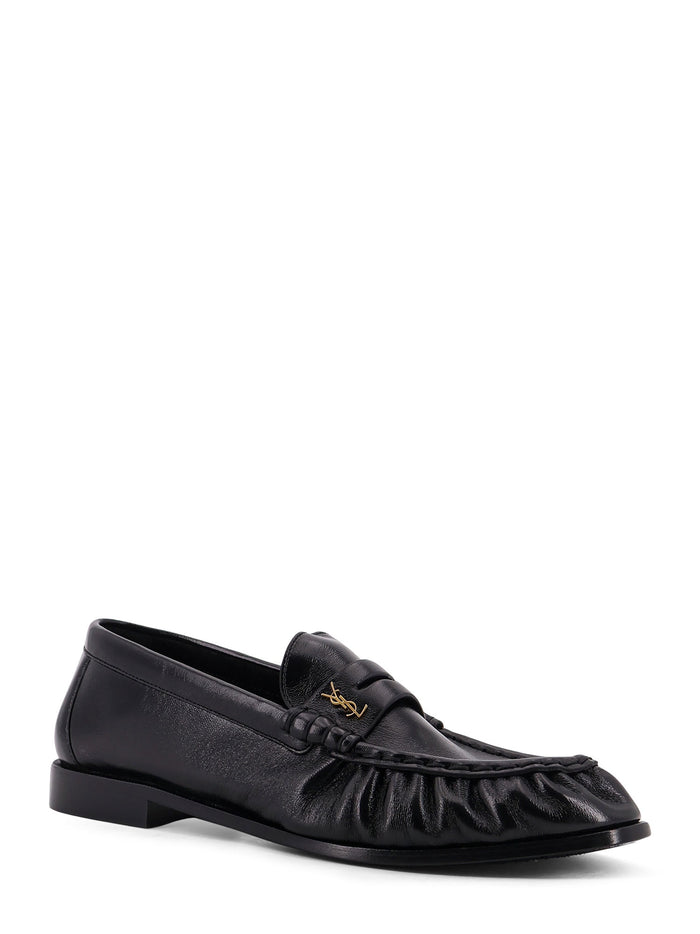 Saint Laurent Flat Shoes Black Pelle