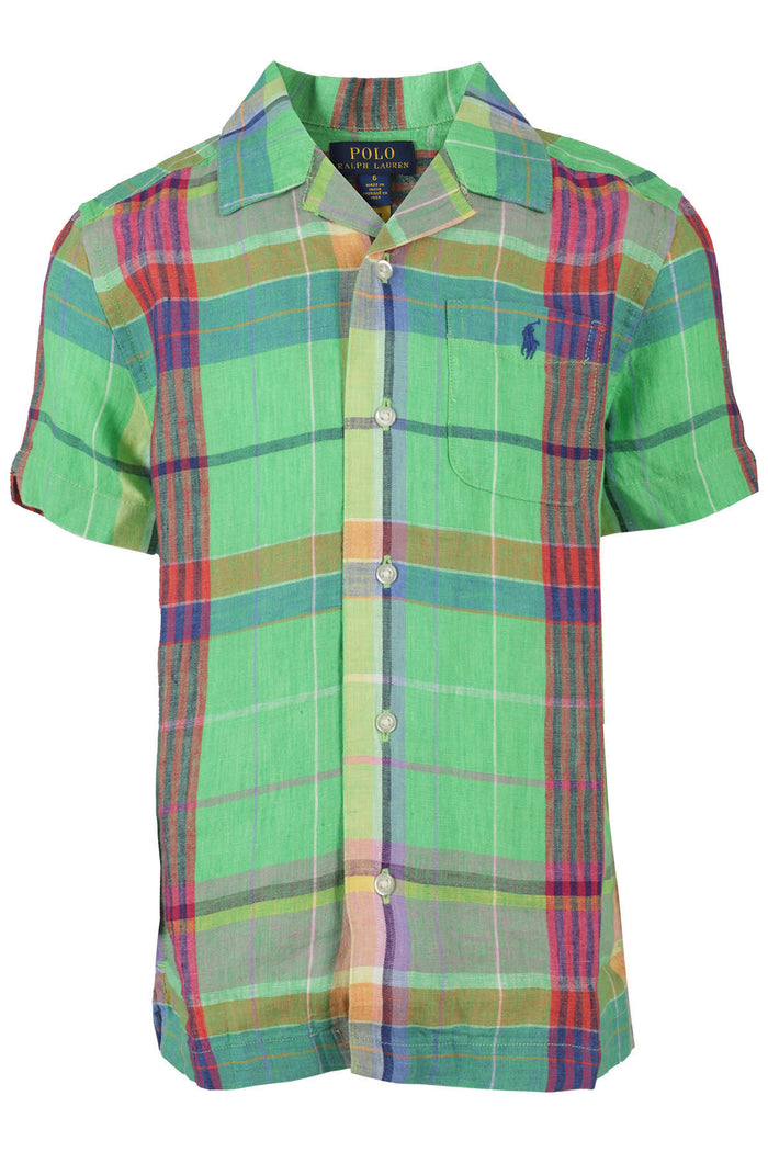 Sport Green Lino Camicia