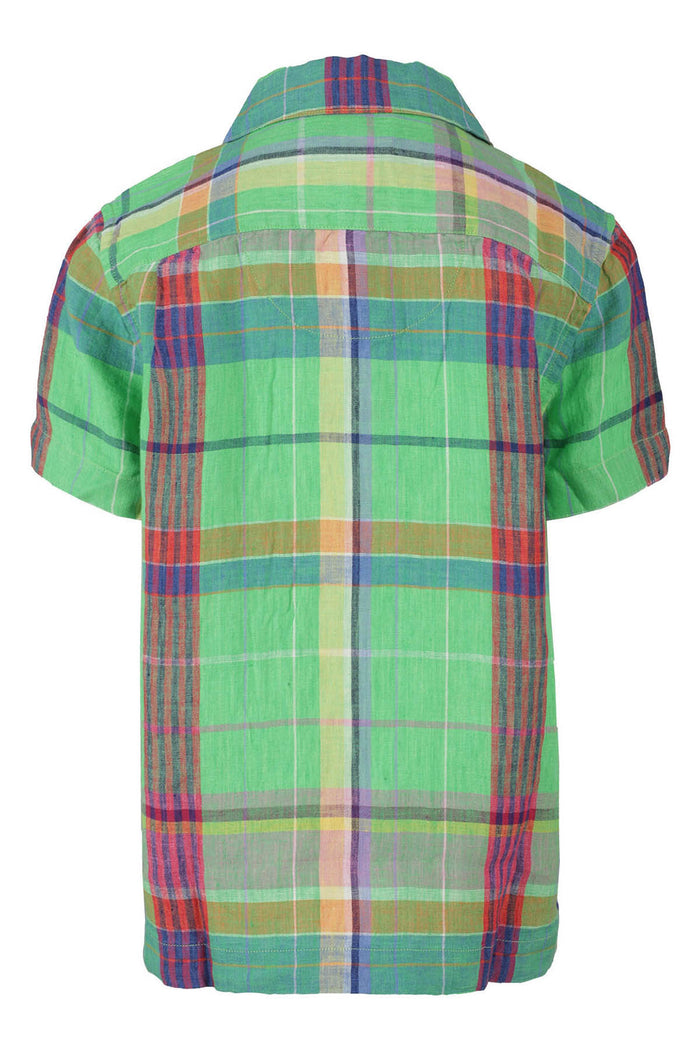 Sport Green Lino Camicia