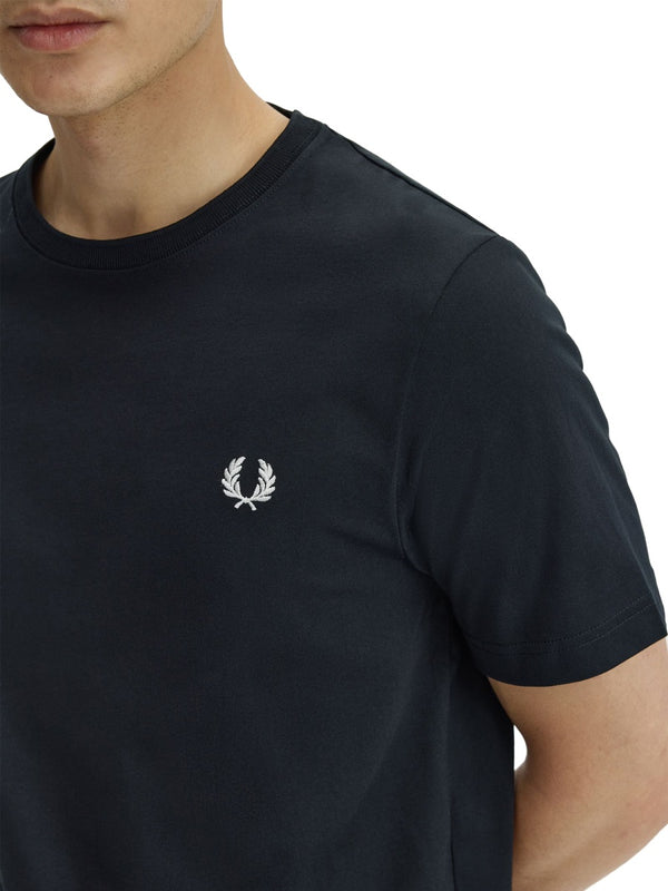 T-Shirt Logo Black Cotton T-shirts And Polos