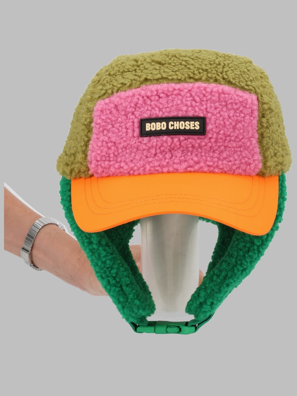 Mittens Block Sheepskin Green Polyester Hat