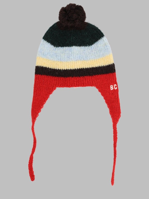 Knitted Beanie Multicolour Polyamide Hat