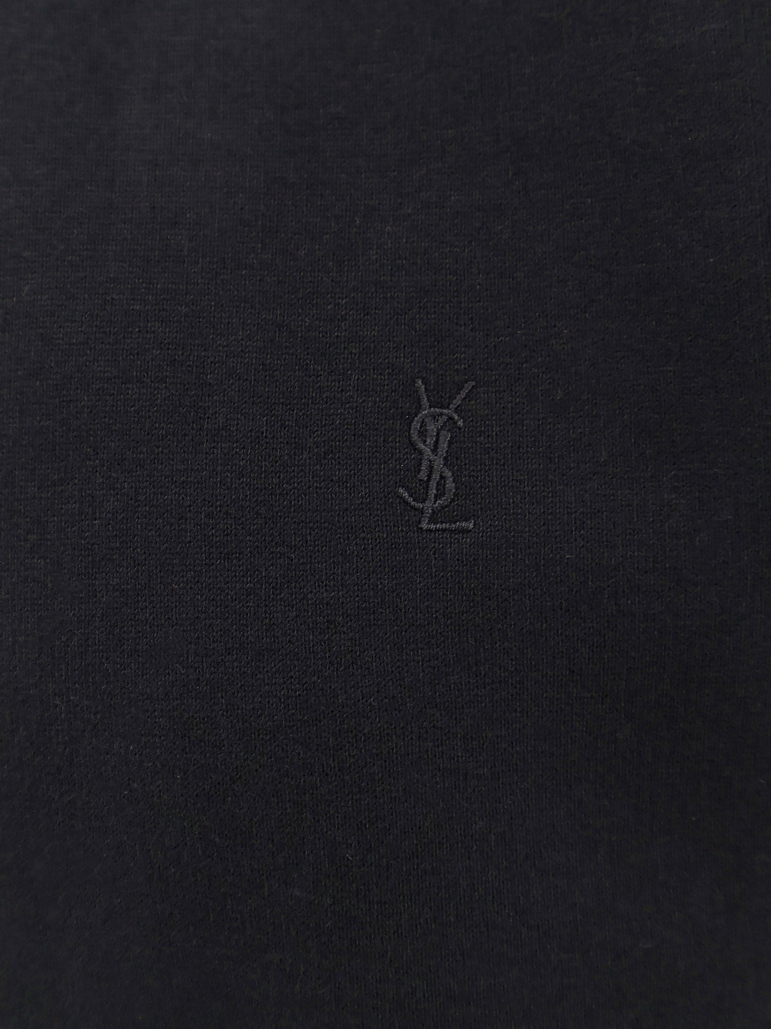 Saint Laurent Sweaters Black Cotone