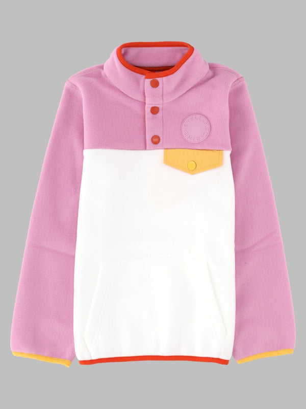 Snow Sweatshirt Pink Polyester Sweater