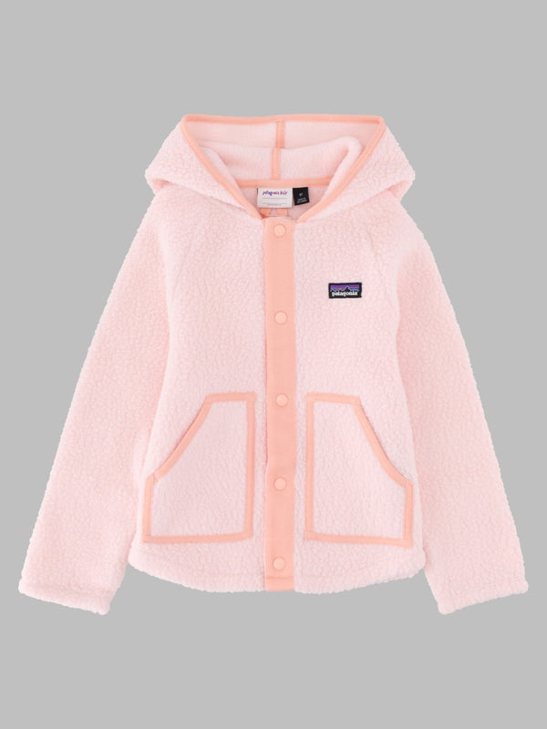 Fleece Jacket Baby Retro Pile Pink Recycled Polyester