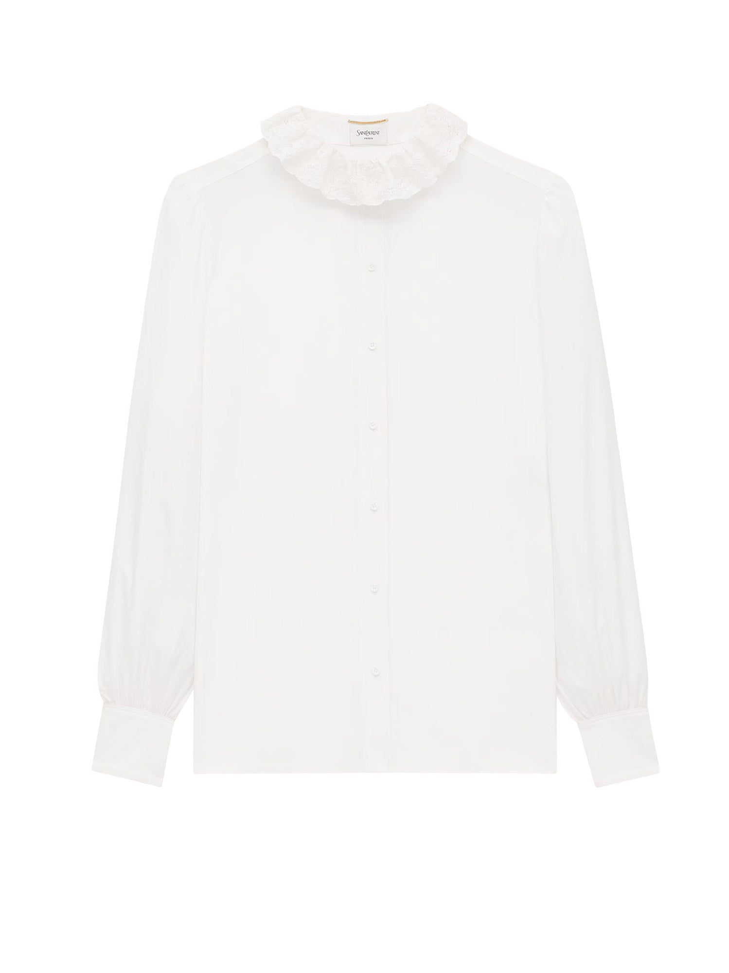 Saint Laurent Shirts Craie Cotone