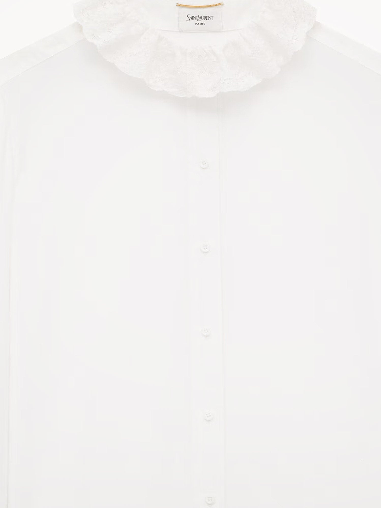 Saint Laurent Shirts Craie Cotone
