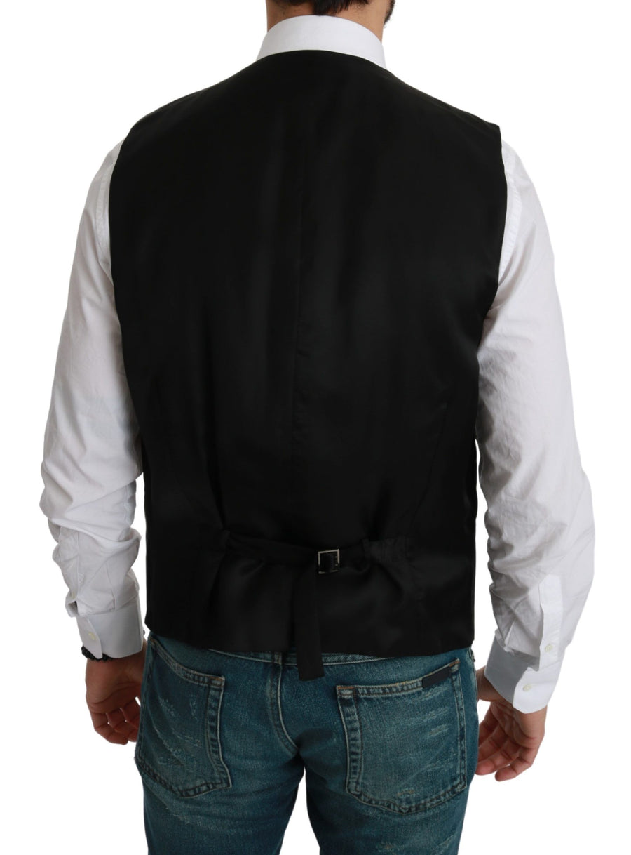 Dolce & Gabbana 70% Cotton 30% Silk vest in black