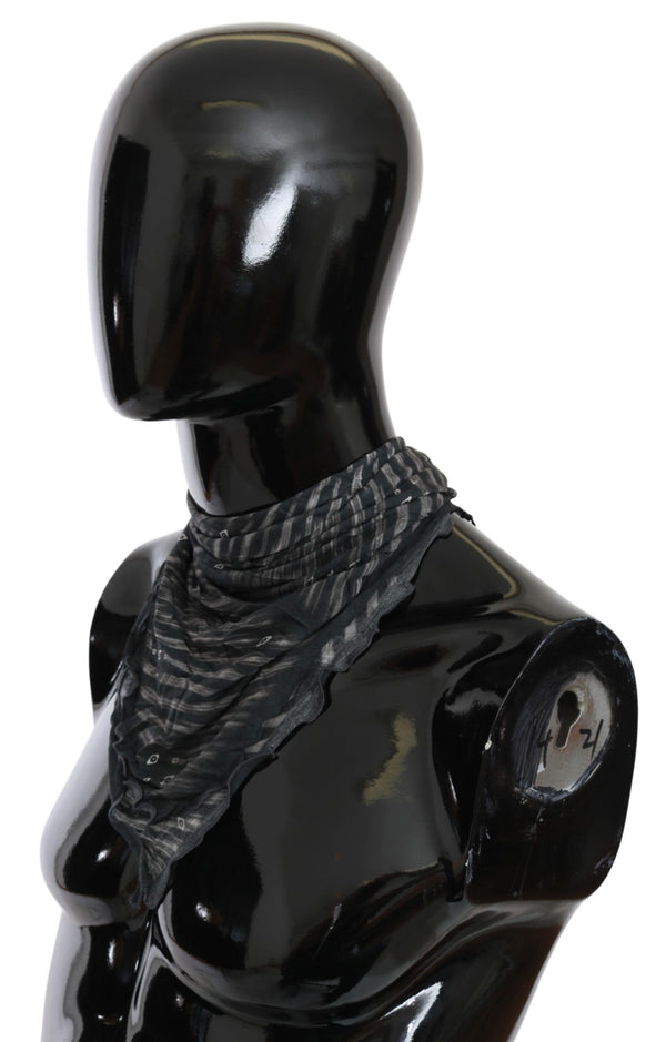 Costume National 100% Viscose scarf in black