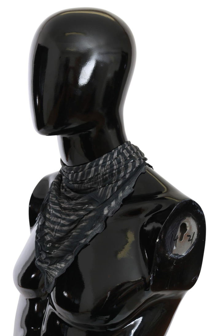 Costume National 100% Viscose scarf in black