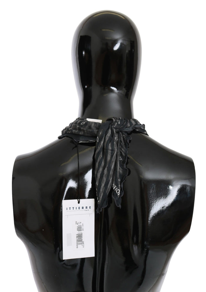 Costume National 100% Viscose scarf in black — view 2