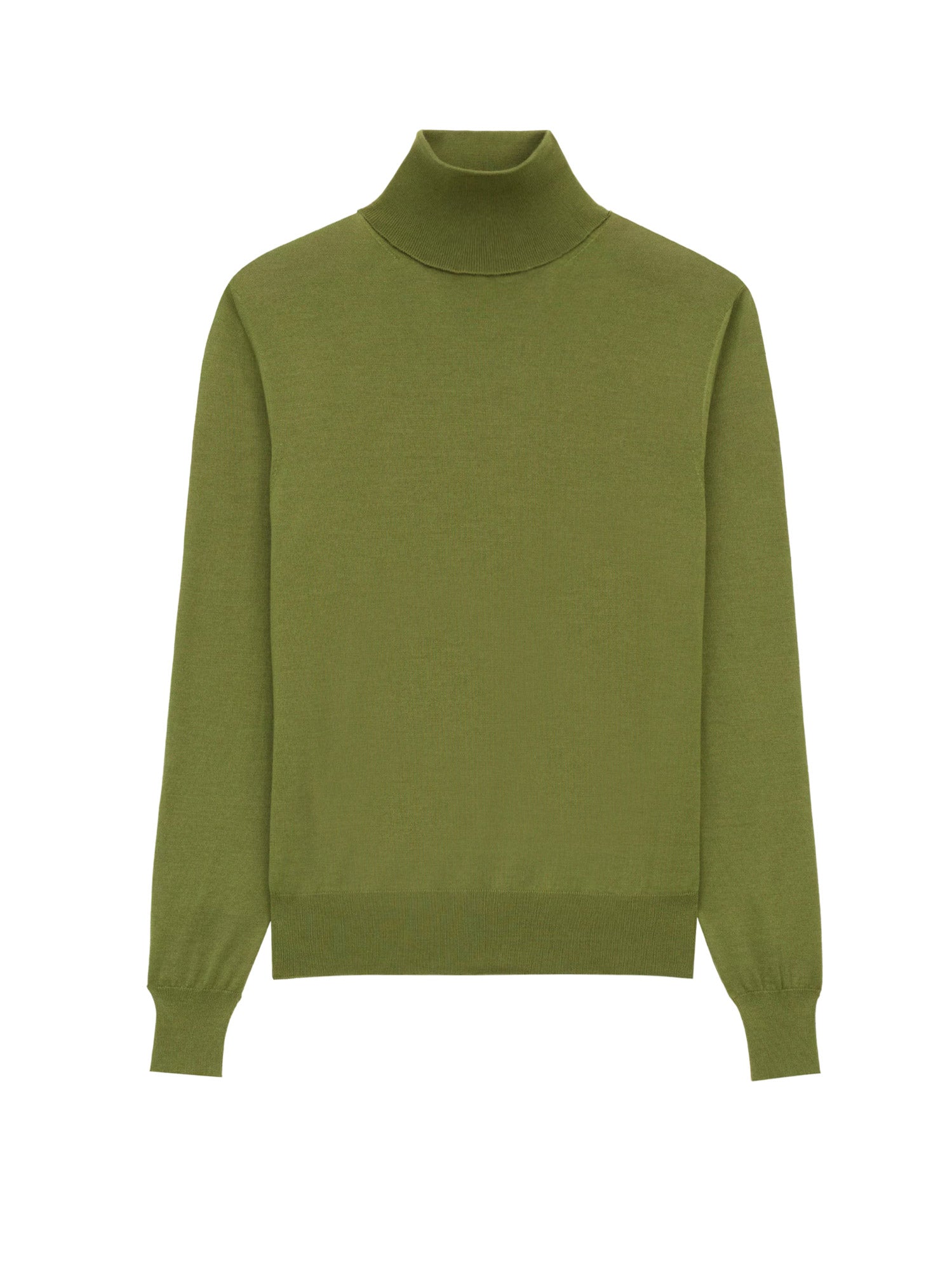 Saint Laurent Sweaters Vert Olive Lana Cashmere Seta