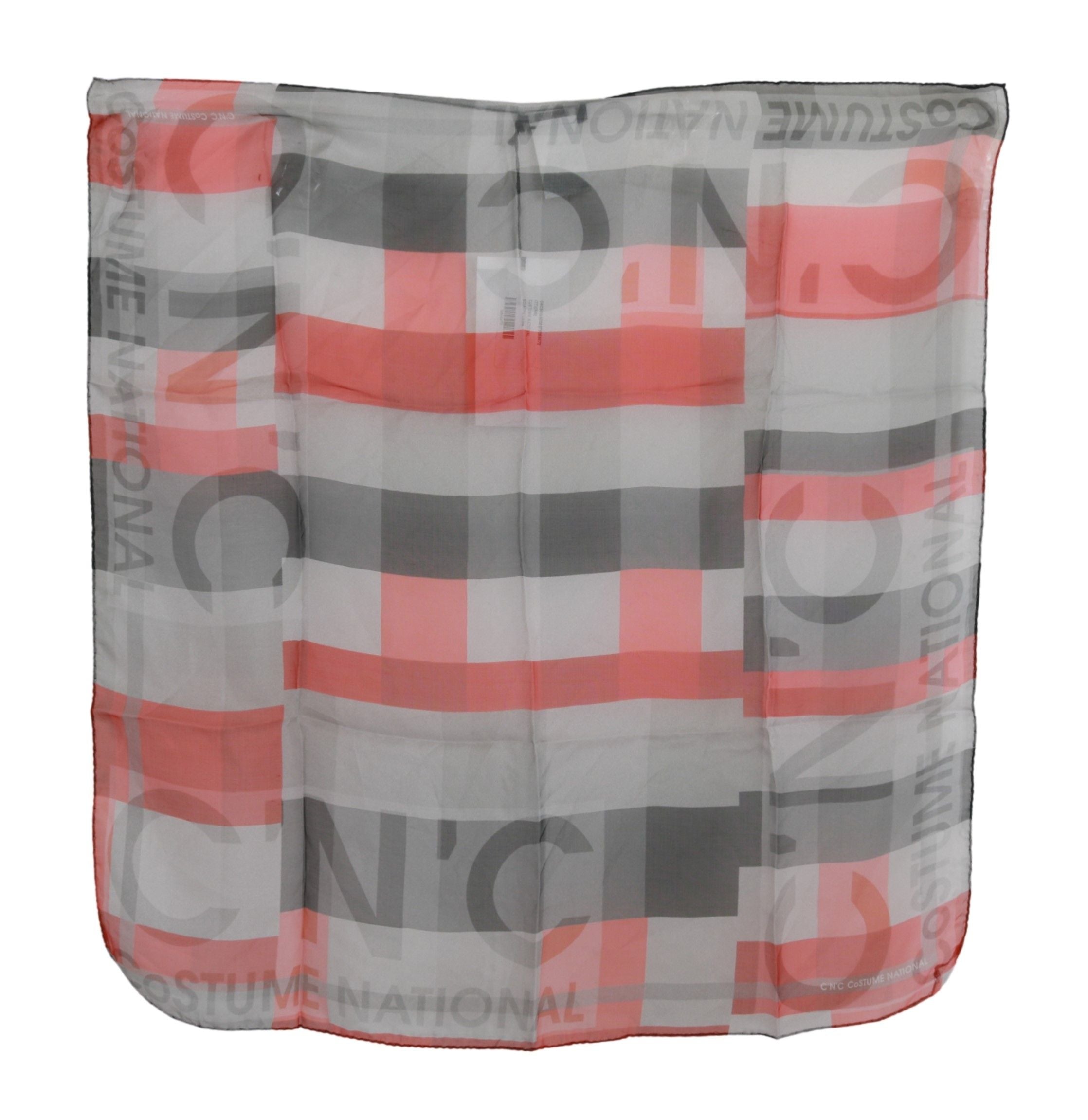 Costume National 100% Silk scarf in gray — view 2