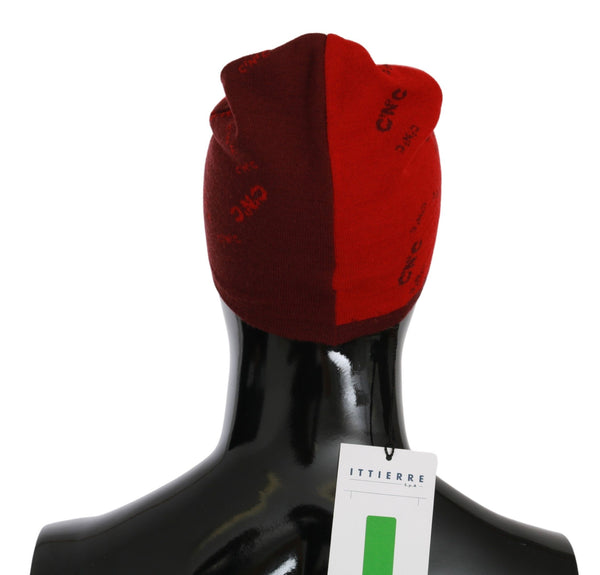 Costume National HAT20132 50% Wool beanie in red