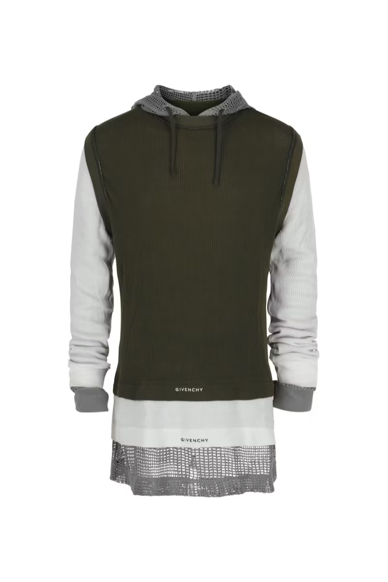 Givenchy Tight Ts & Mesh Hood All-In-One Look 19_multicolored Red,multicolor Clothing