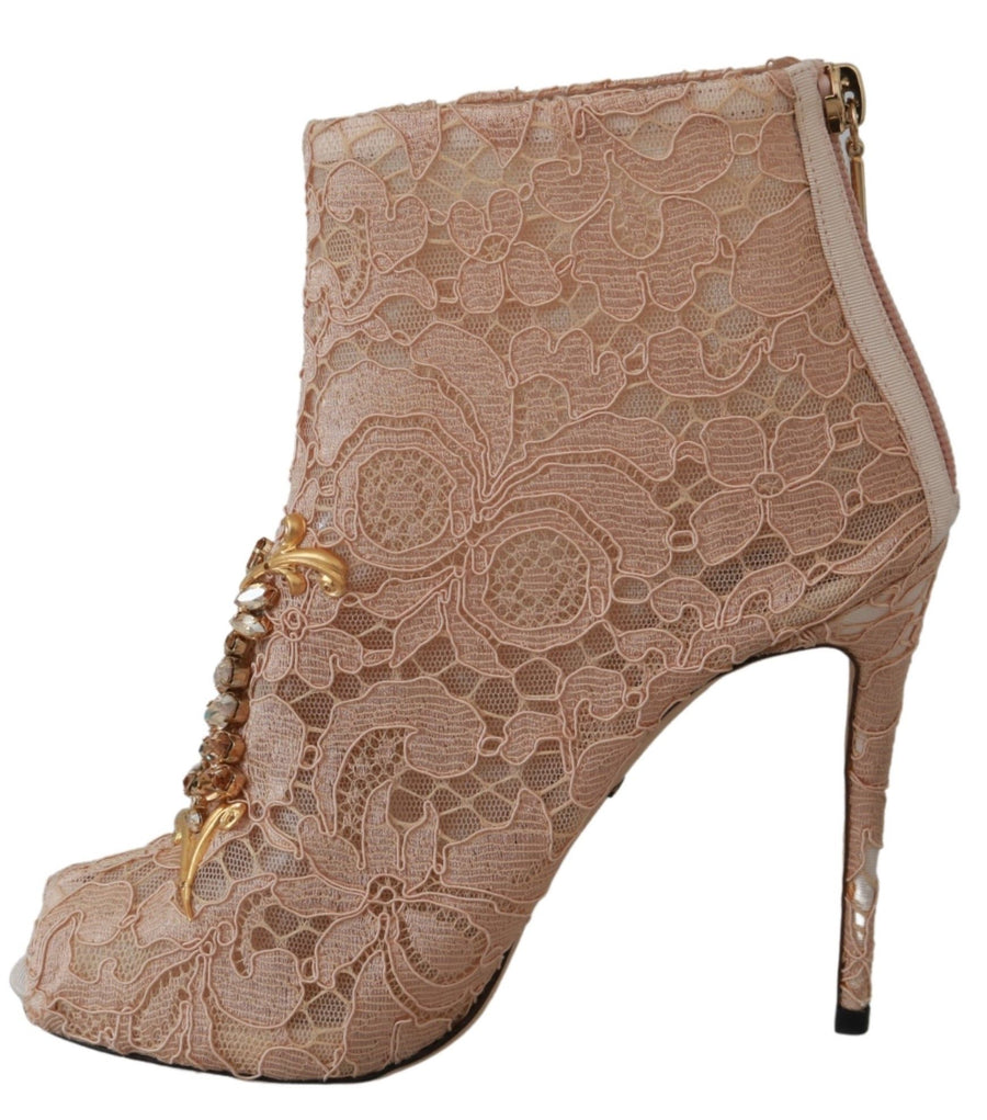 Dolce & Gabbana 33% Cotton bootie in pink