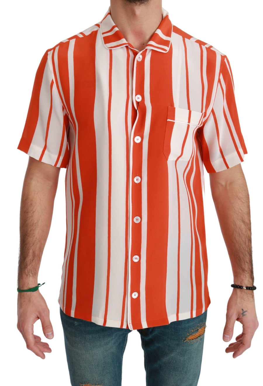 Dolce & Gabbana 100% Silk shirt in orange