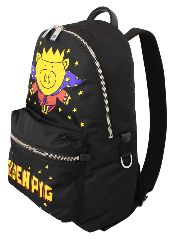 Dolce & Gabbana 88% Nylon 12% Leather backpack in black