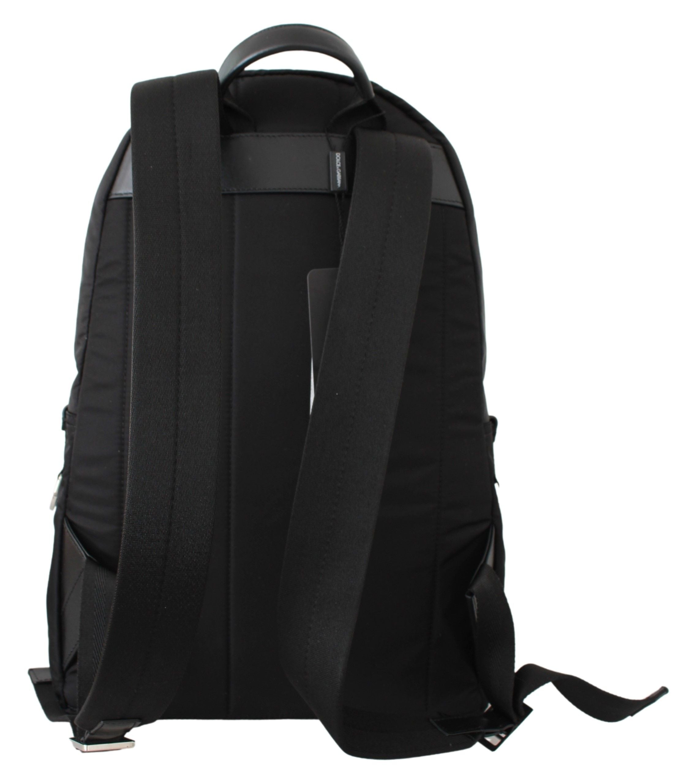 Black Golden Pig Of The Year School Backpack Nylon Leather