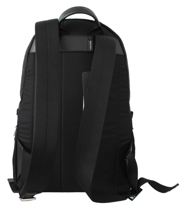 Black Golden Pig Of The Year School Backpack Nylon Leather