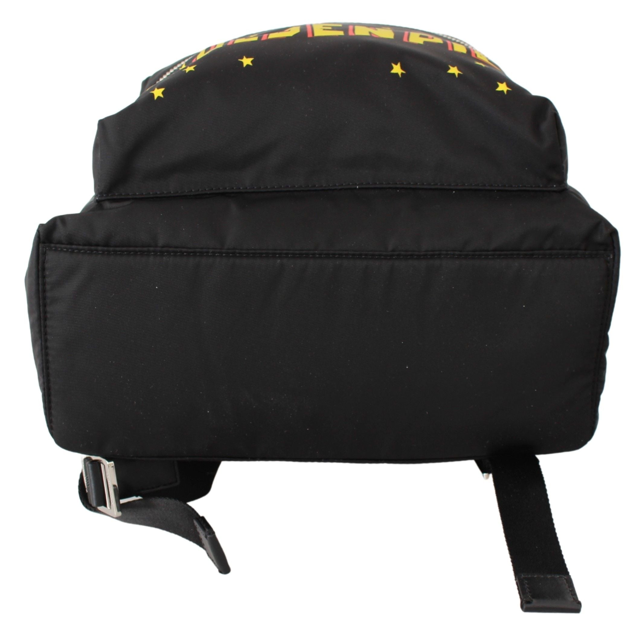 Black Golden Pig Of The Year School Backpack Nylon Leather