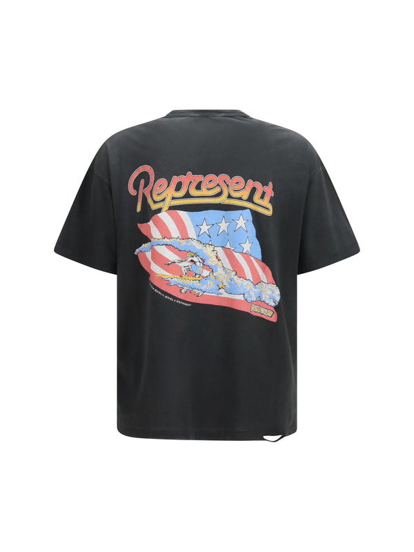 T-Shirt Beach Boys Americas Band Stained Black Cotton T-shirts