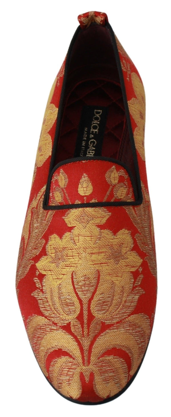 Dolce & Gabbana 17% Silk loafer in red