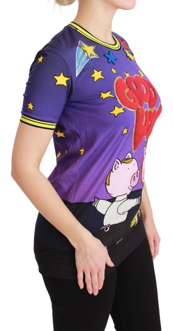 Dolce & Gabbana 100% Cotton t-shirt in purple