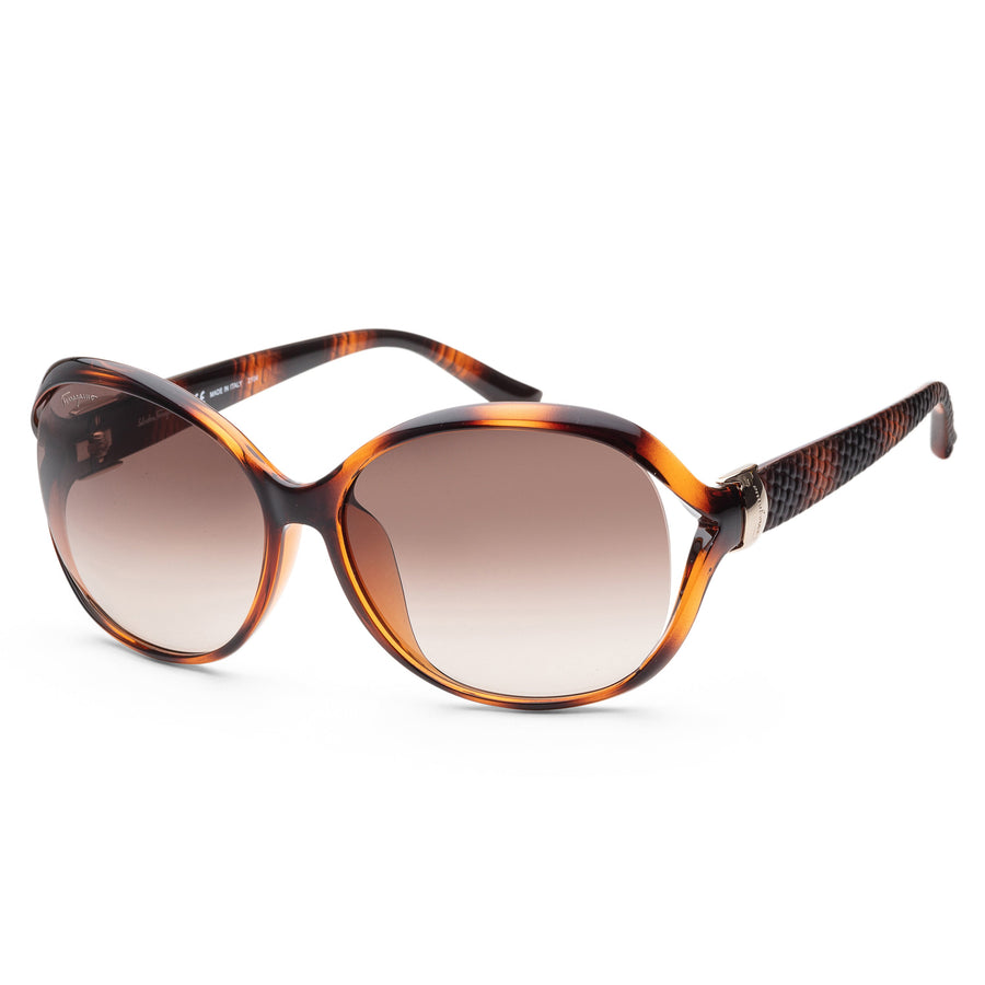 Preloved - Ferragamo Womens Fashion 61 Mm Tortoise Sunglasses Sf770sa-214 One Color