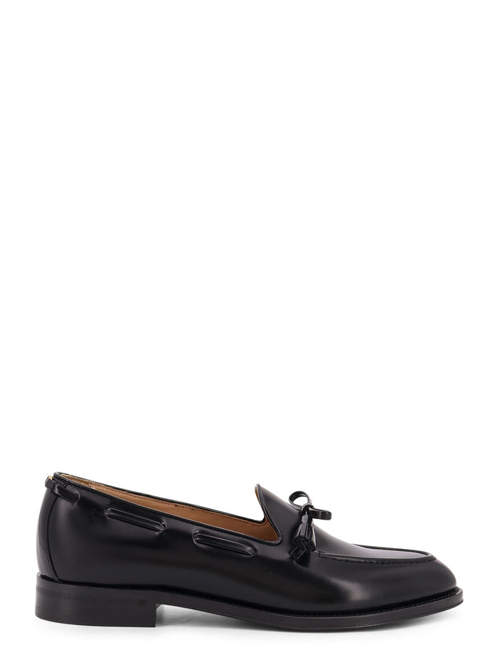 Valentino Garavani Flat Shoes Black Calf Leather - Bos Taurus