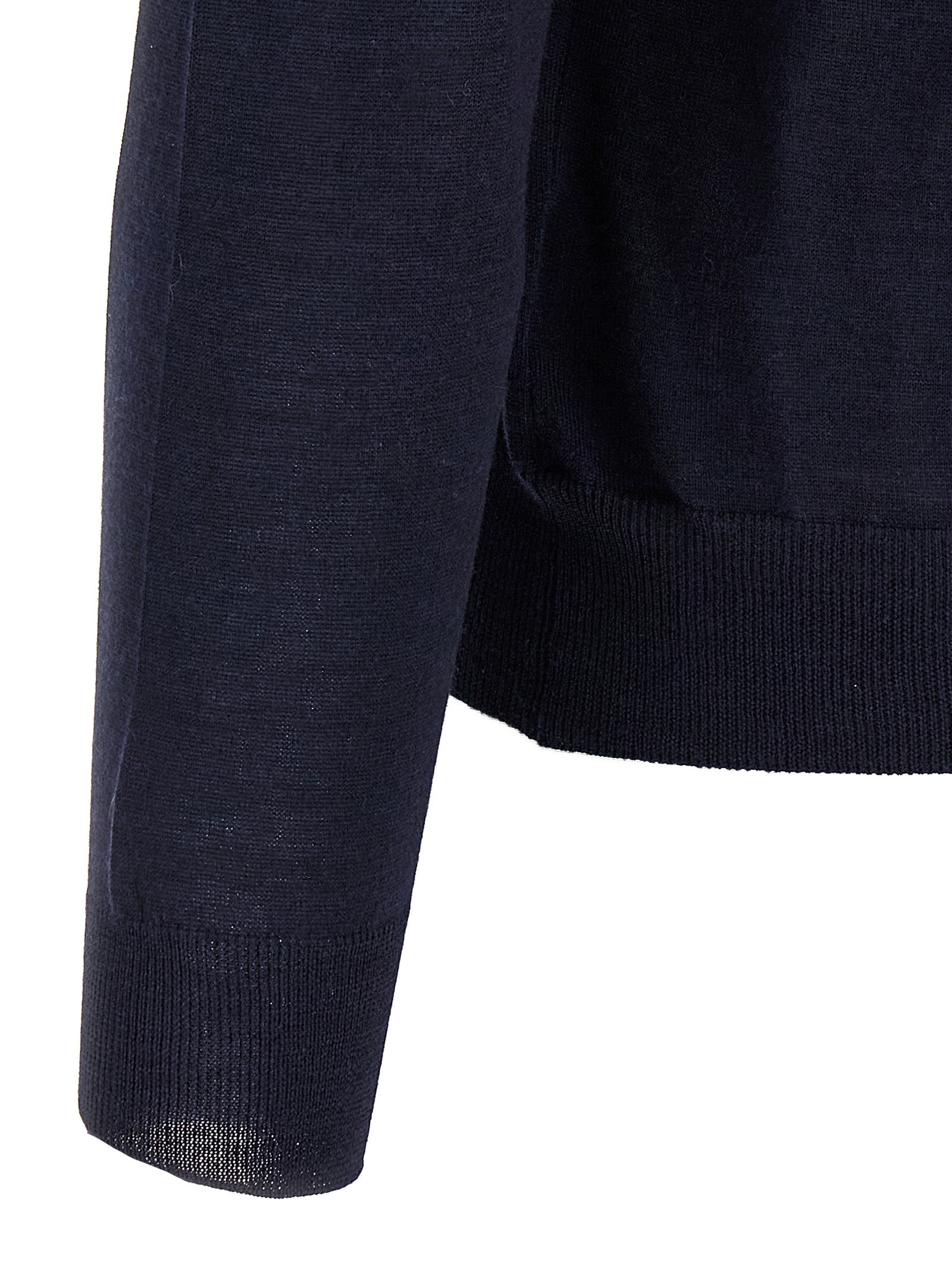 Wool and silk sweater Blue Sweater, Cardigans