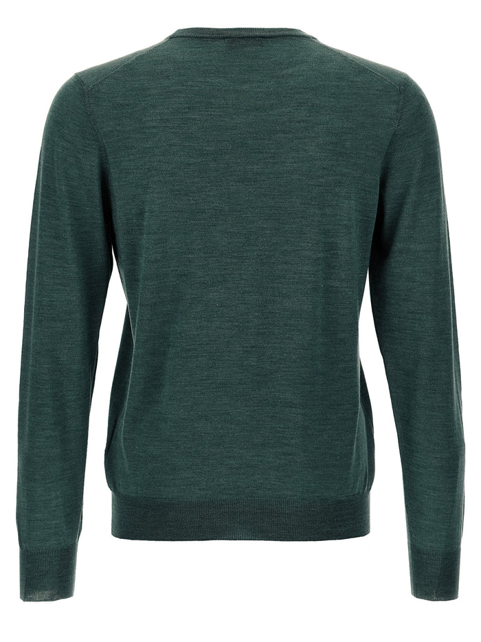 Crew-Neck Sweater Green Sweater, Cardigans