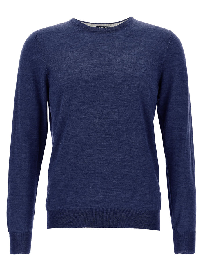 Crew-Neck Sweater Blue Sweater, Cardigans