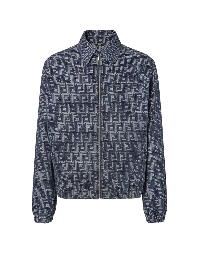 Fendi Jackets Blue Cotone