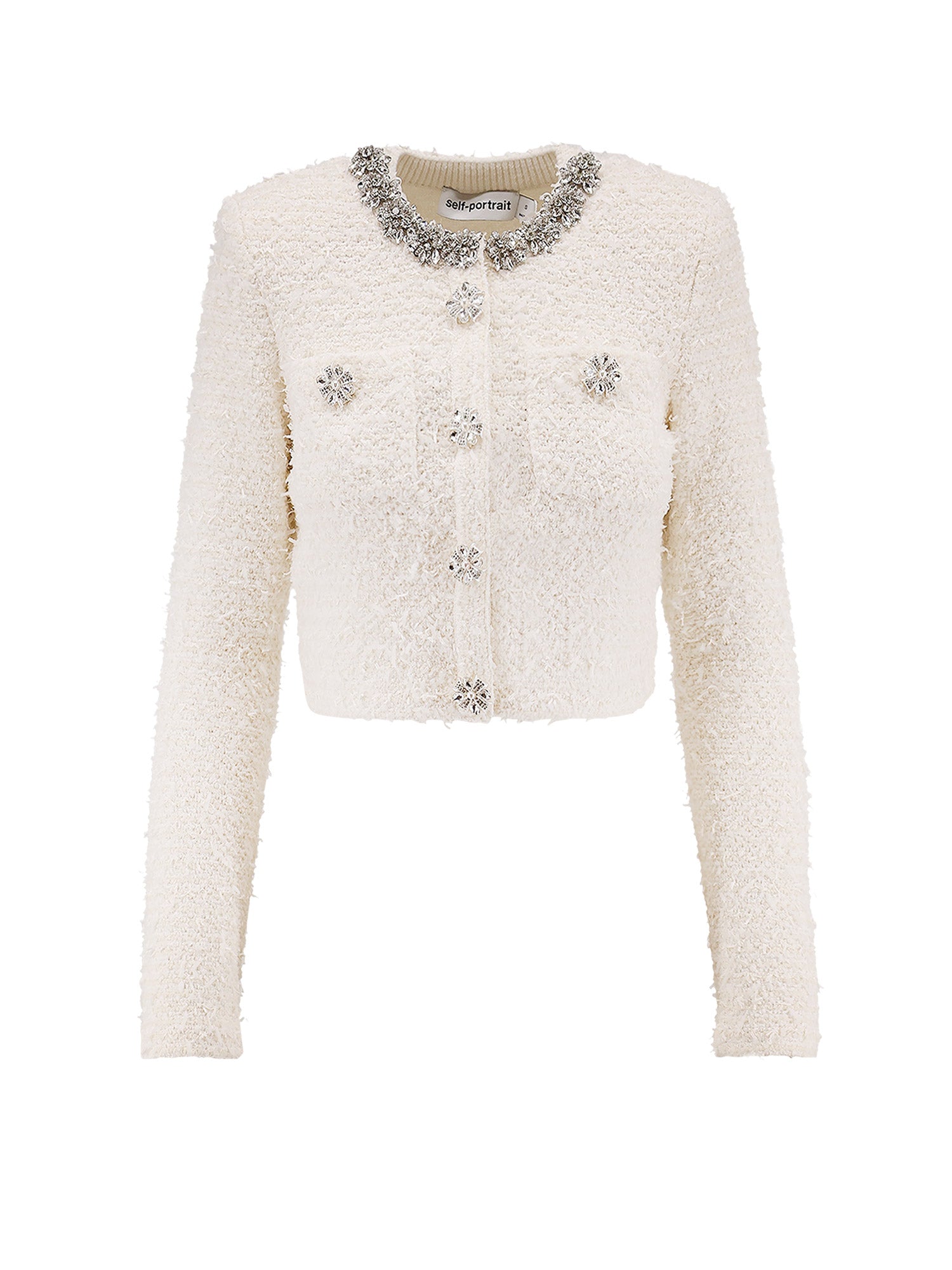 Self Portrait Sweaters White