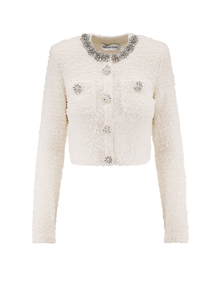 Self Portrait Sweaters White