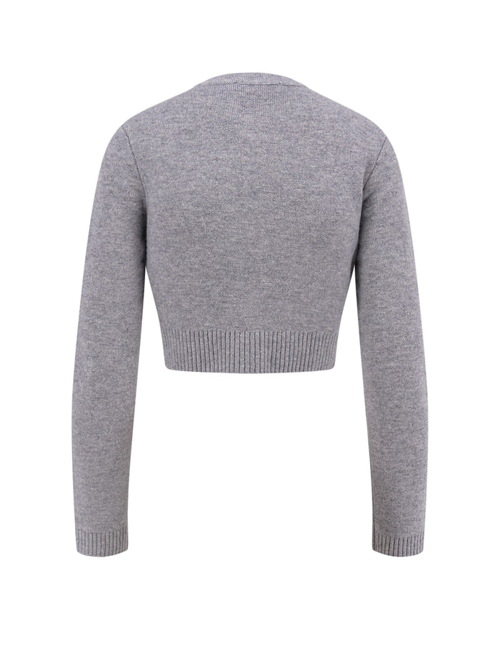 Self Portrait Sweaters Grey Lana Poliammide Elastan