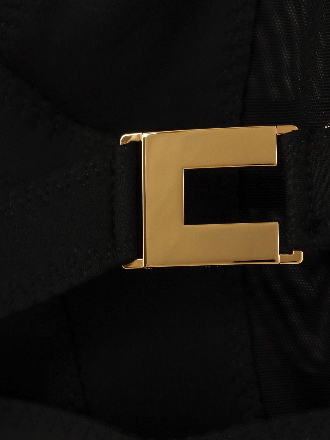 Elisabetta Franchi T-shirts and Polos Nera Poliammide Elastan