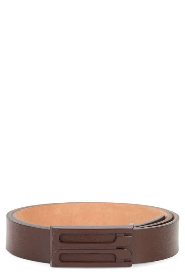 Leather Belt B Frame Brown