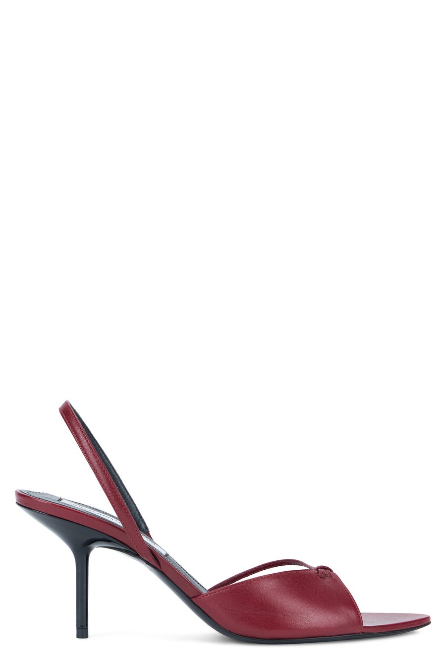 Slingback Sandals Burgundy Calfskin