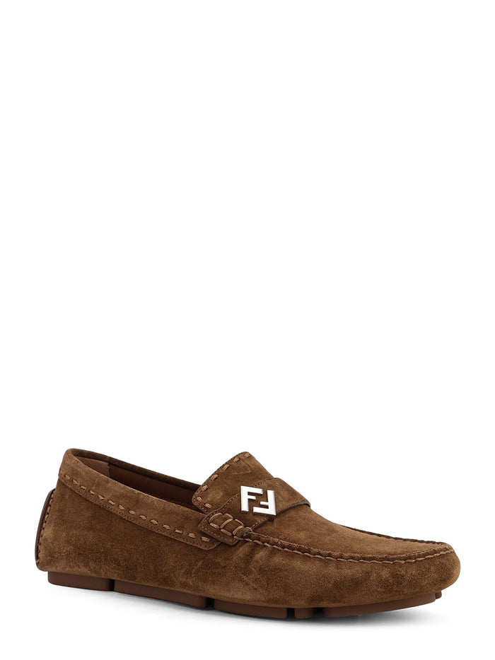 Fendi Flat shoes Brown Suede