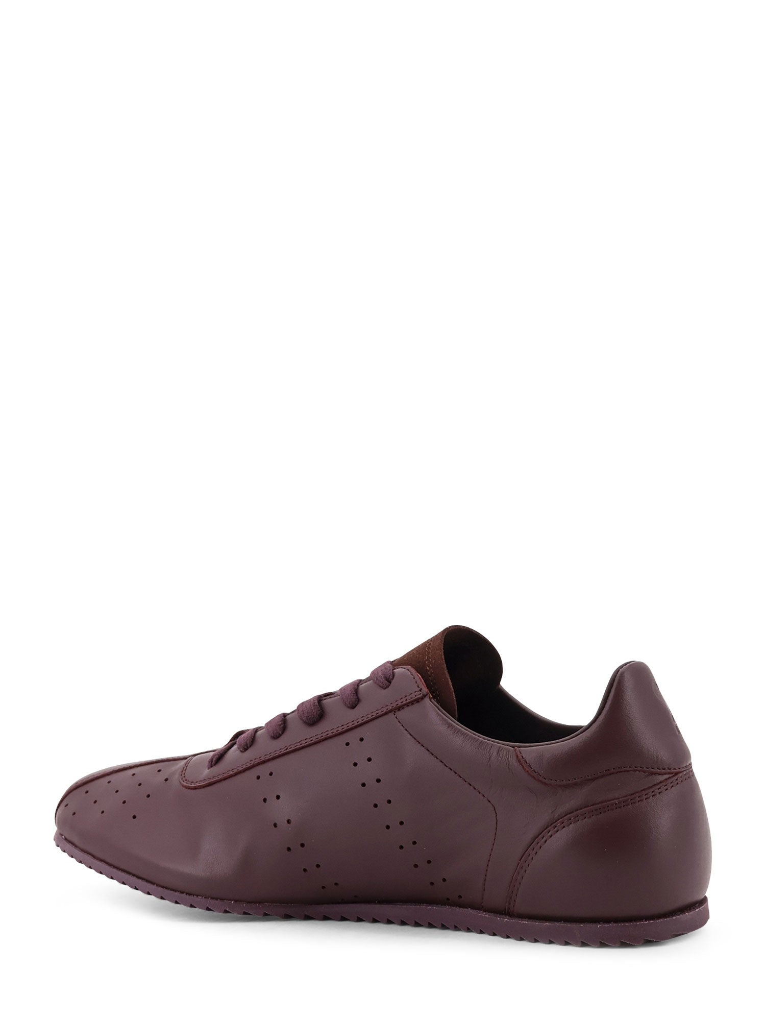 Ami Paris Sneakers Cerise Cuir D'agneau