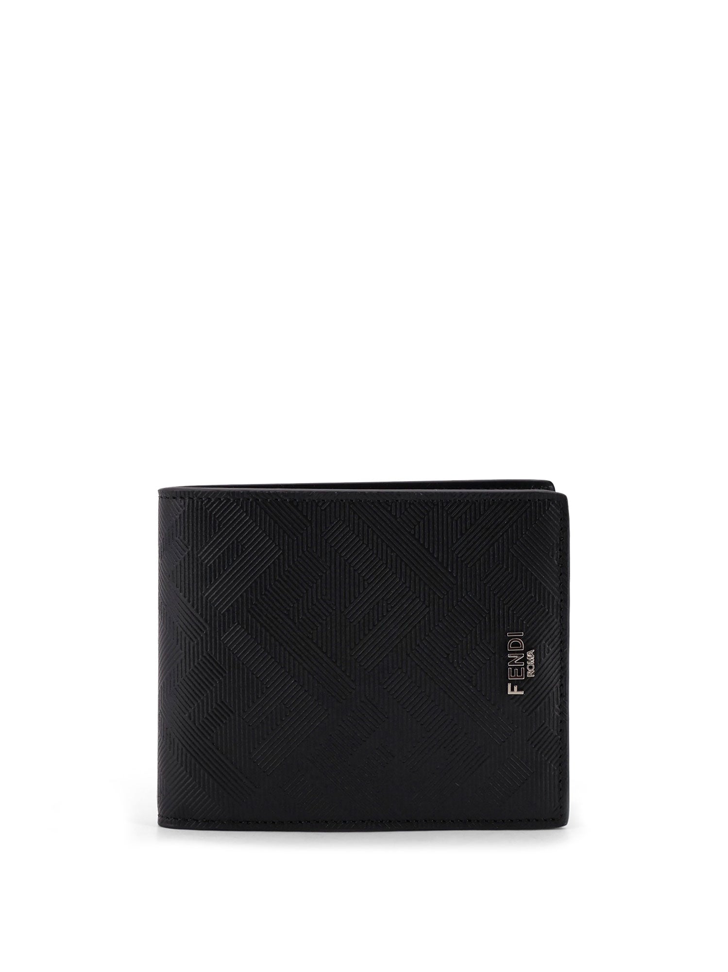 Fendi Wallets Nero Fragola Tessuto Jacquard Ff/ Pelle