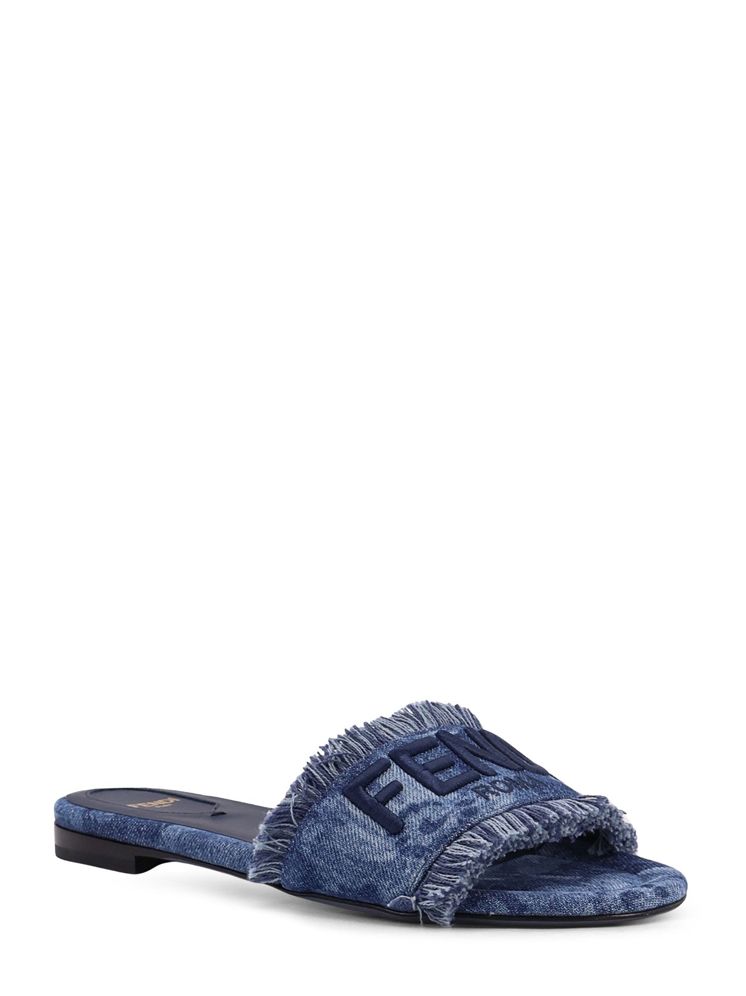 Fendi Sandals Black Purple Poliestere